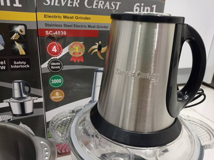 تصویر خردکن سیلور کرست مدل MZ-2021 ظرفیت ۳.۸ لیتر با ۱۲ تیغه 