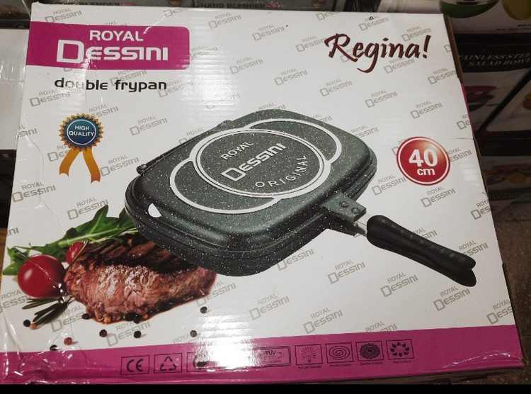 ماهیتابه رژیمی دسینی دوطرفه نچسب سایز 40