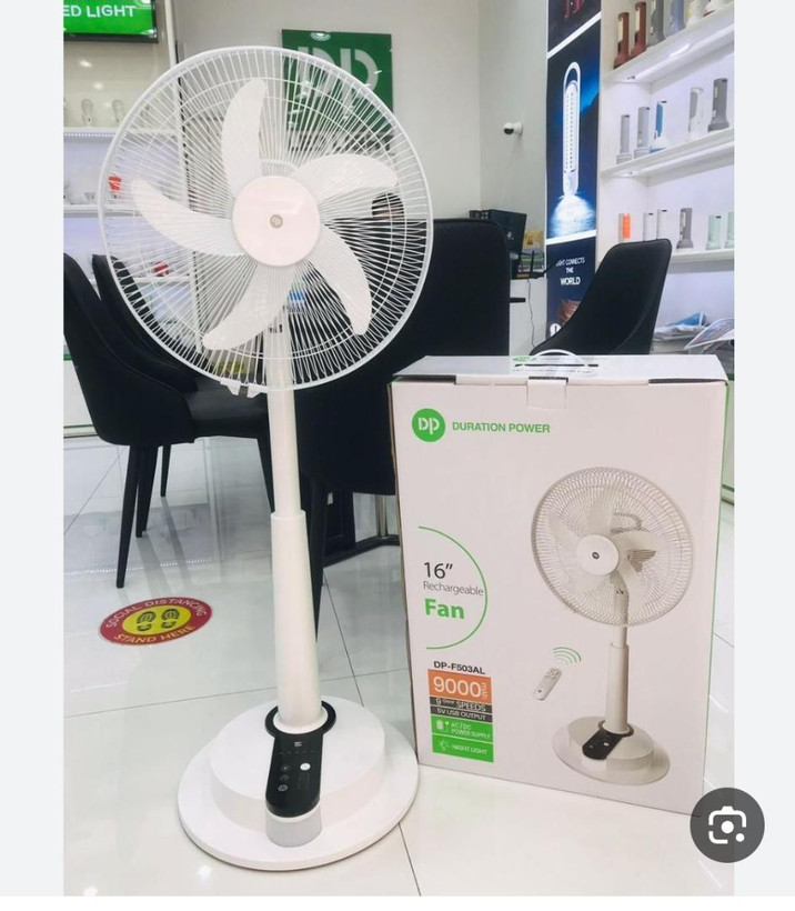 پنکه شارژی ایستاده دی پی مدل DP-F503AL سایز ۱۶ اینچ