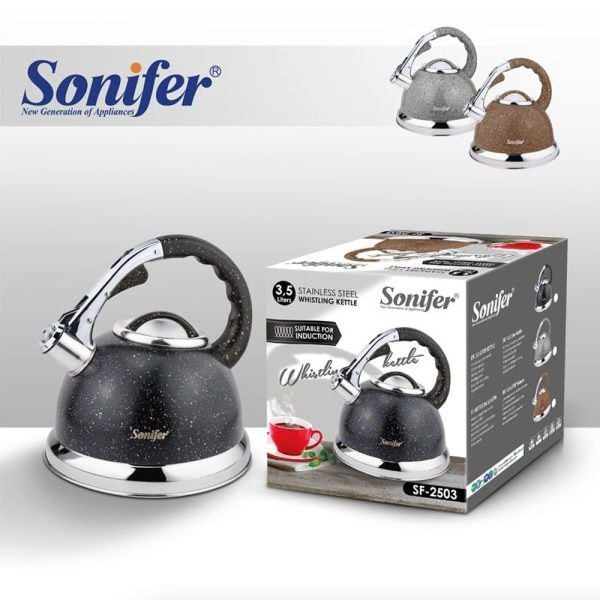 کتری روگازی سوت زن سونیفر مدل SF-2503 سایز ۳.۵ لیتری