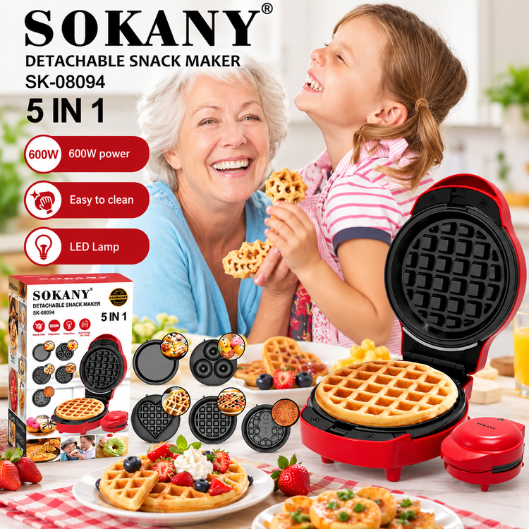 وافل ساز 5 کاره سوکانی- مدل SOKANY SK-08094
