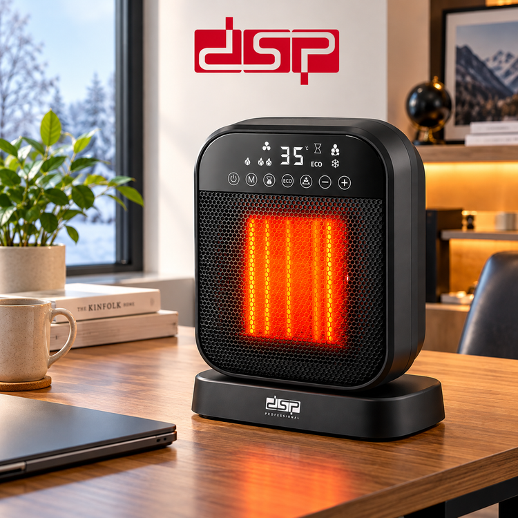 بخاری برقی فندار DSP مدل KD3101 توان 2000 وات با نمایشگر دیجیتال